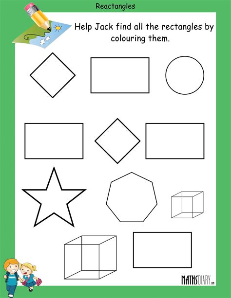 Recognizing Rectangles Worksheets Math Worksheets 4 Kids Rectangle Worksheets For Preschool - Rectangle Worksheets For Preschool