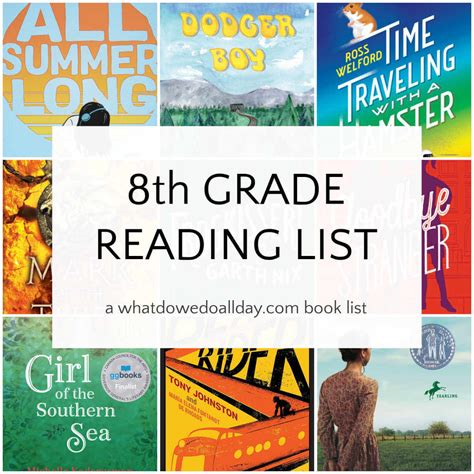 recommended reading list for 8th graders