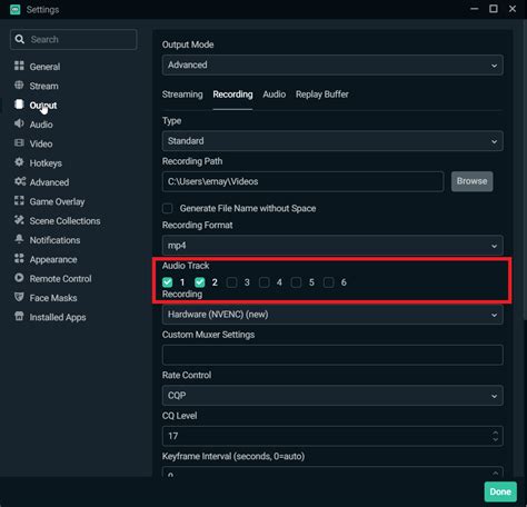 record with streamlabs obs
