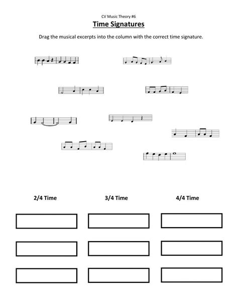 Recorder 6 Time Signatures Activity Live Worksheets 6 8 Time Signature Worksheet - 6 8 Time Signature Worksheet