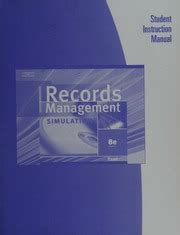 Full Download Records Management Simulation Student Instruction 