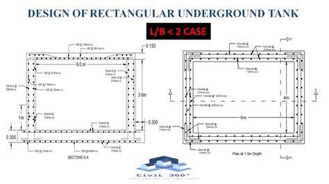 rectangular underground water tank design