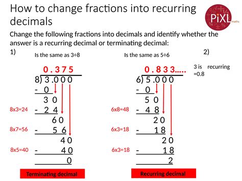 Recurring Decimals To Fractions