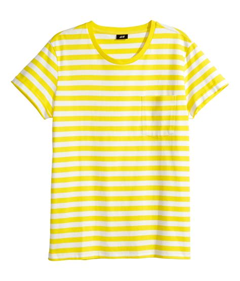 Red And Yellow Striped T Shirt