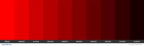 red color in hex code