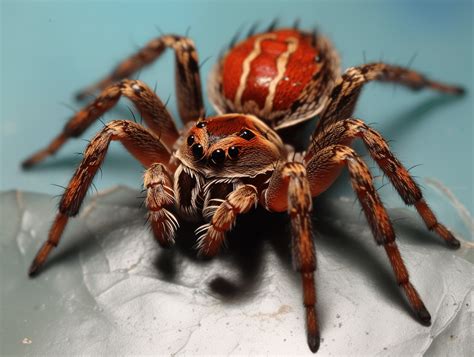 red colored spider