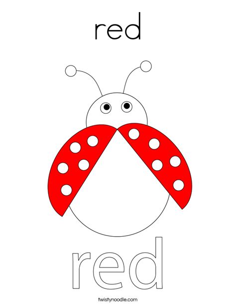 Red Coloring Pages Twisty Noodle Red Worksheets For Preschool - Red Worksheets For Preschool