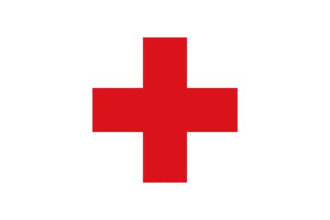 red cross white background flag