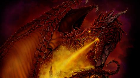 red fire dragon