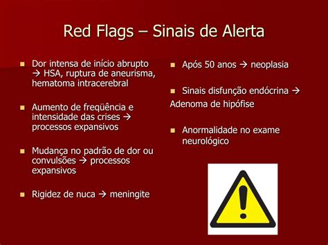 Red Flags Cefaleia
