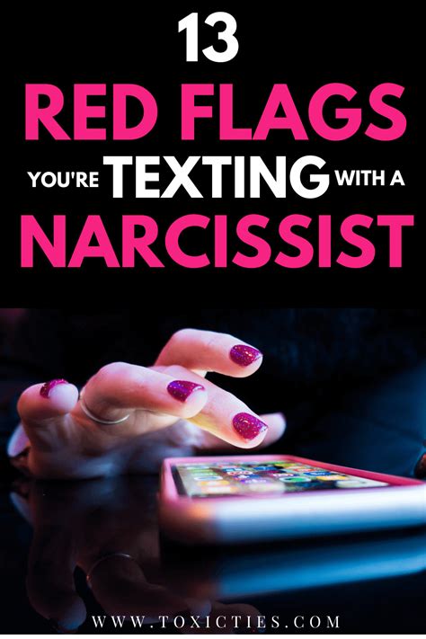 red flags through texting sign