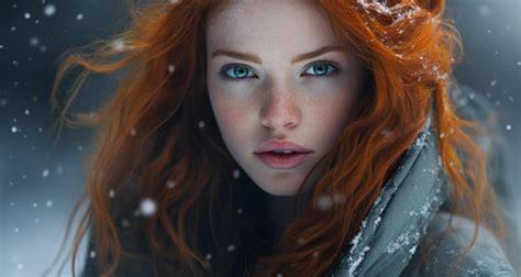 red head winter nude