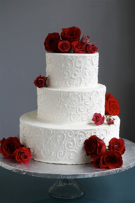 Red Modern Wedding Cakes