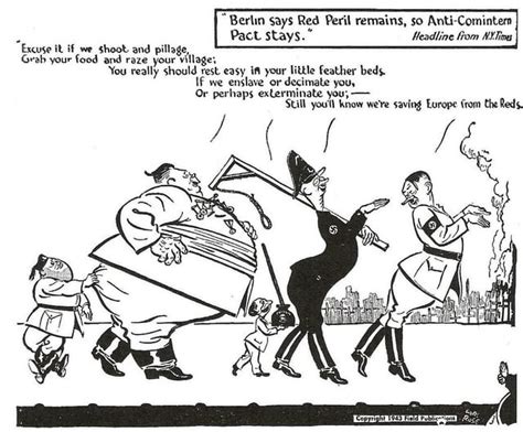 Red Peril Cartoon Message