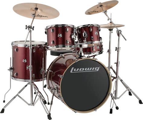 red sparkle drum set Sweetwater