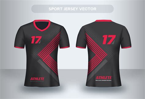Red Triangle Football Jersey Design Uniform T Shirt Desain Jersey - Desain Jersey