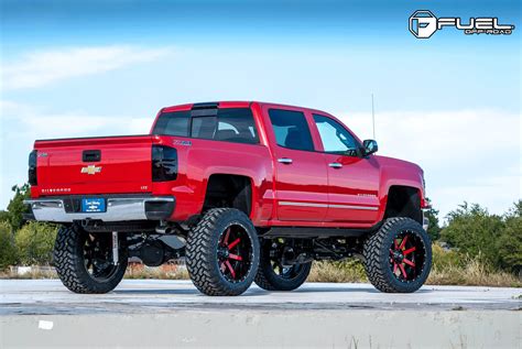 Roll in Style: Fiery Red Rims to Set Your Truck Ablaze
