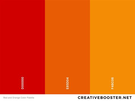reddish orange color