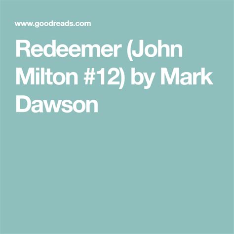 Redeemer John Milton 12 John Milton Thrillers