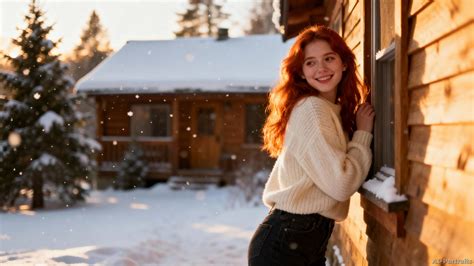 redhead winter nudes