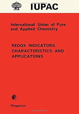 Read Online Redox Indicators Characteristics And Applications 