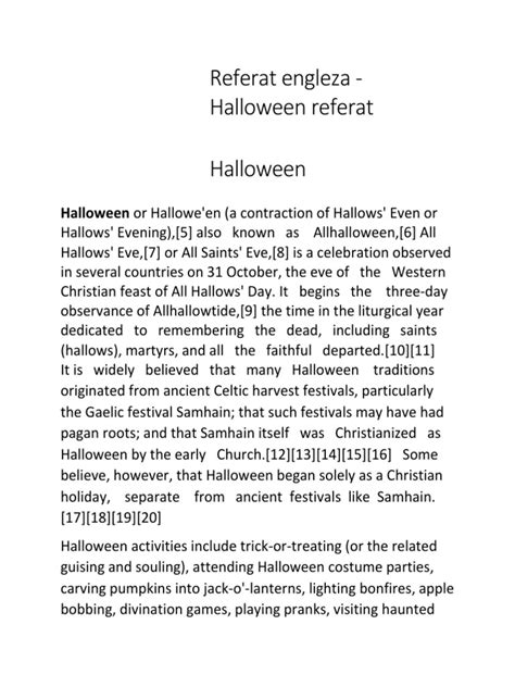 referat engleza halloween able templates