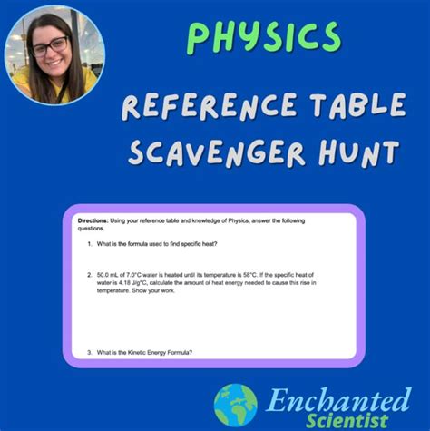 Reference Table Scavenger Hunt