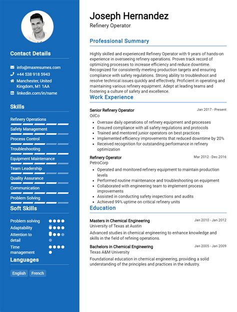 Refinery Operator Resume