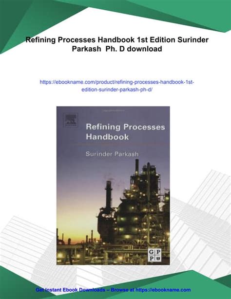 Refining Processes Handbook Surinder Parkash 2003