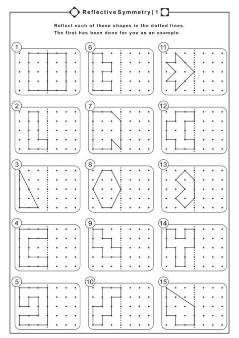 Reflection Symmetry Worksheet No 1 Common Core Math Reflective Symmetry Worksheet - Reflective Symmetry Worksheet
