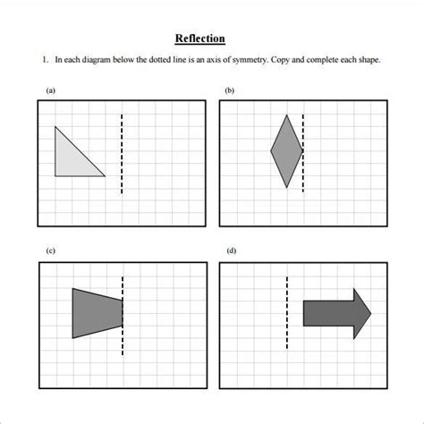 Reflection Worksheet 10th Grade   Reflection Symmetry Definition Examples And Diagrams - Reflection Worksheet 10th Grade
