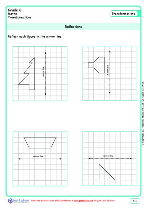 Reflection Worksheets With Answers Mr Barton Maths Reflections Of Shapes Worksheet Answers - Reflections Of Shapes Worksheet Answers