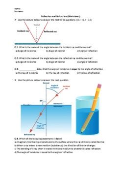 Read Reflection And Refraction Workbook Page Answers File Type Pdf 