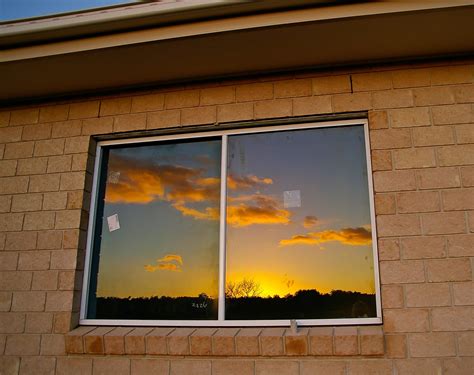 reflections in a window
