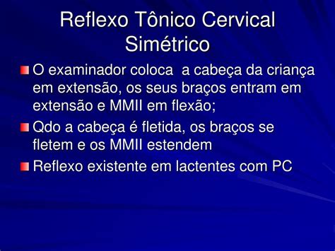 Reflexo Tonico Cervical