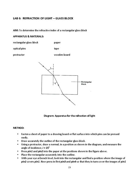 Refraction Of Light Physics Lab 26 Answers