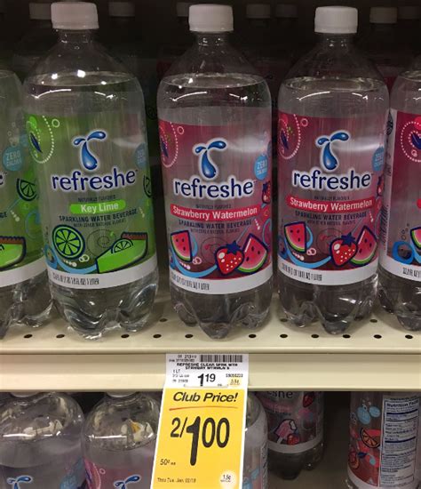 refreshe Sparkling Water for $0.50 - Super Safeway