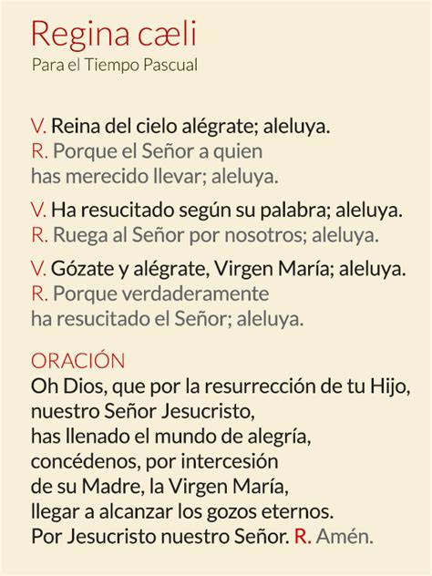Regina Coeli Letra