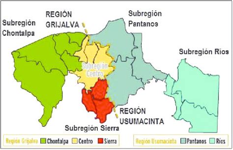 Regiones De Tabasco