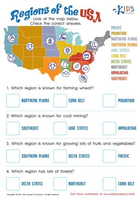 Regions Of The United States Worksheets 99worksheets Regions Of The United States Worksheet - Regions Of The United States Worksheet