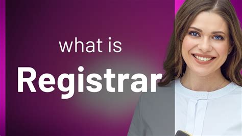 registrar meaning