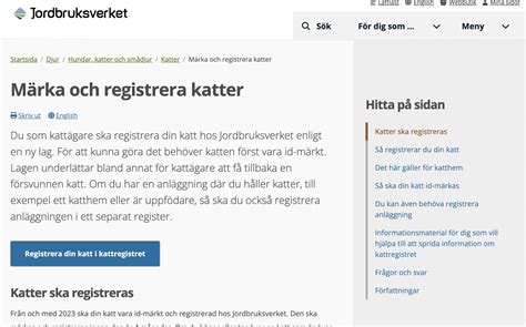 registrera katt ägare