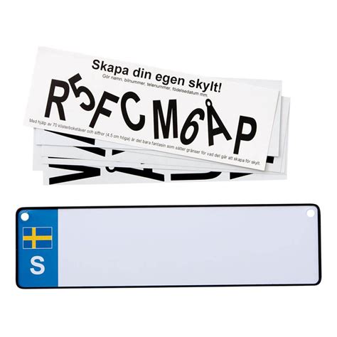 registreringsskylt bil lag