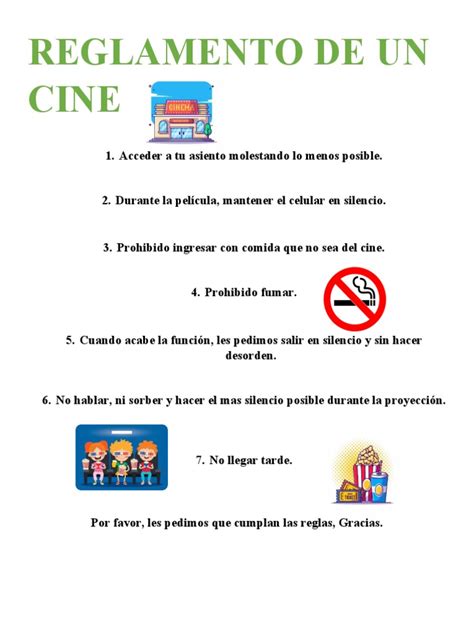 Reglamento Del Cine
