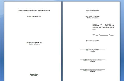Regras Abnt Capa
