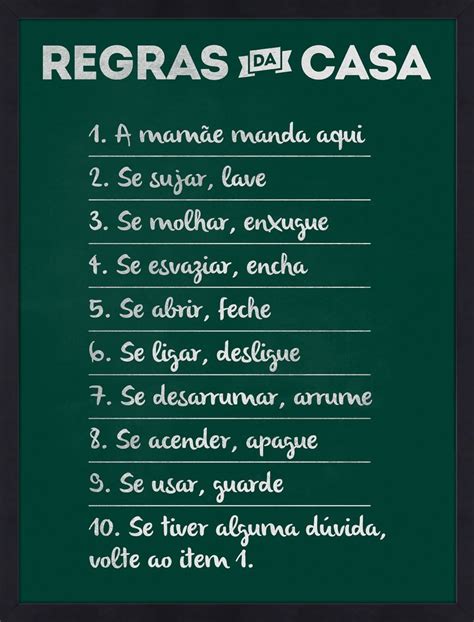 Regras Da Casa