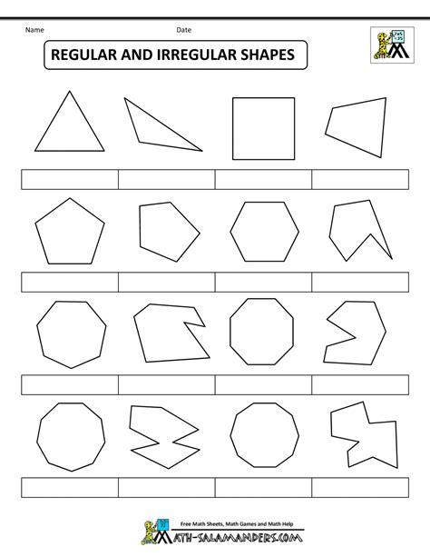 Regular And Irregular Polygon Worksheet For Preschool Irregular Polygons Worksheet - Irregular Polygons Worksheet