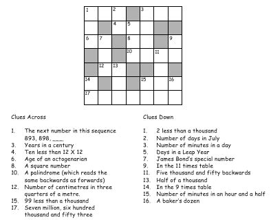 Regular Crosswords And Number Puzzles Linked To Sharper Science Of Numbers Crossword - Science Of Numbers Crossword