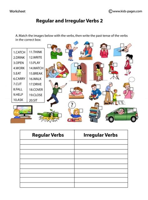 Regular Irregular Verbs Worksheet Irregular Verbs Grade 4 Worksheet - Irregular Verbs Grade 4 Worksheet