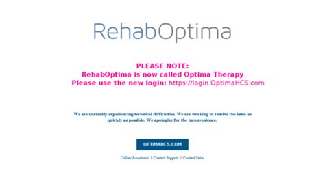 rehab optima login - Radar Magazine